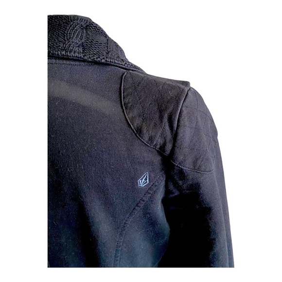 VOLCOM-BLACK ZIP FRONT JACKET-SIZE MEDIUM - Picture 8 of 11